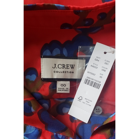 20. J.Crew A-line shirtdress in lattice floral - Picture 7 of 7